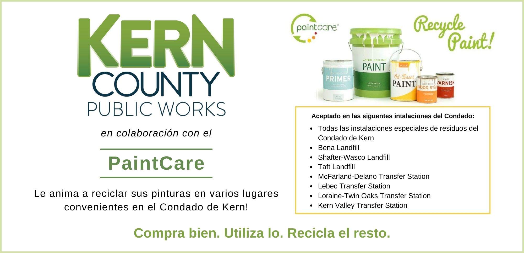 Paint Care flyer Spanish